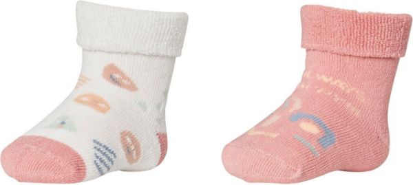 Εικόνα της 2 ΖΕΥΓΗ Ysabel Mora βρεφικές κάλτσες πετσετέ εκρού/σάπιο μήλο.