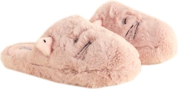 Εικόνα της Noidinotte Παιδικές Φλις Χνουδωτές Ροζ Παντόφλες.