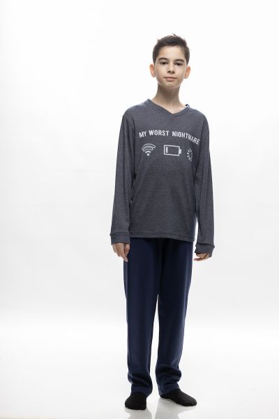 Εικόνα της Galaxy Μπλε Εφηβικές Πιτζάμες.