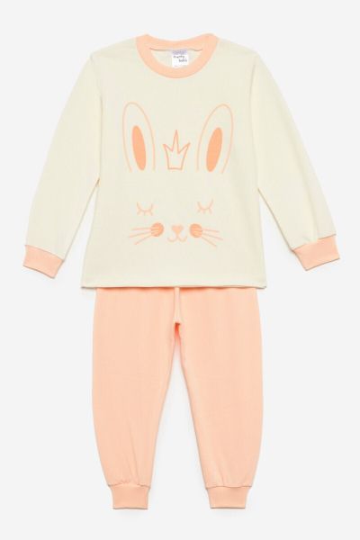 Εικόνα της Pretty Baby Παιδική Πιτζάμα Βαμβακερή Μπεζ 69192