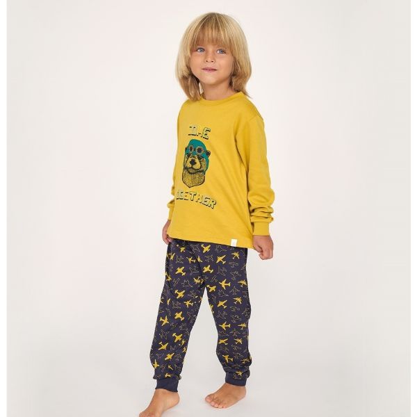 Εικόνα της Muydemi Παιδική Πιτζάμα Κίτρινη 770050