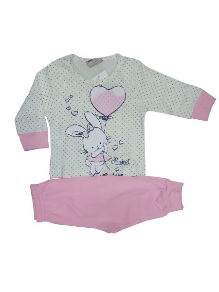 Εικόνα της Galaxy ροζ bebe βαμβακερή πιτζάμα.