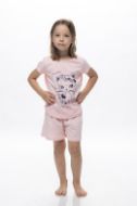 Εικόνα της Galaxy Παιδική Πιτζάμα Καλοκαιρινή Βαμβακερή Ροζ 309-24