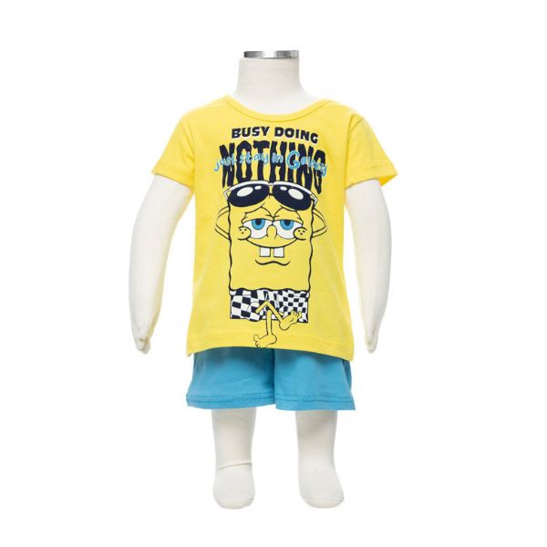 Εικόνα της Galaxy Παιδική Πιτζάμα Καλοκαιρινή Βαμβακερή Κίτρινο 305-24