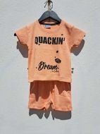 Εικόνα της Galaxy Βαμβακερή Πορτοκαλί Βρεφική Πιτζάμα.