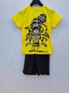 Εικόνα της Galaxy Βαμβακερή Κίτρινη Εφηβική Πιτζάμα "Daltons" .