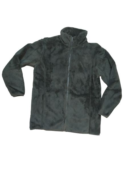 Εικόνα της Noidinotte χακί φλις κοντό ρομπάκι με φερμουάρ.