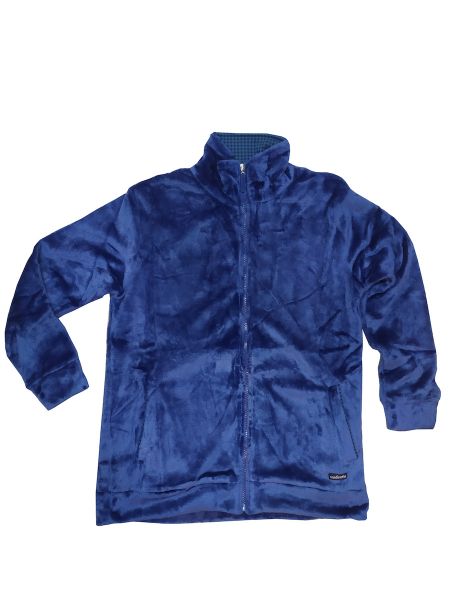 Εικόνα της Noidinotte coral fleece παιδικό κοντό ρομπάκι μπλε.