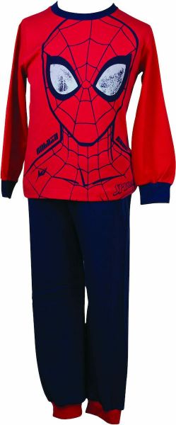 Εικόνα της Galaxy Παιδική αγορίστικη πιτζάμα κόκκινη/μπλε (100% βαμβάκι).