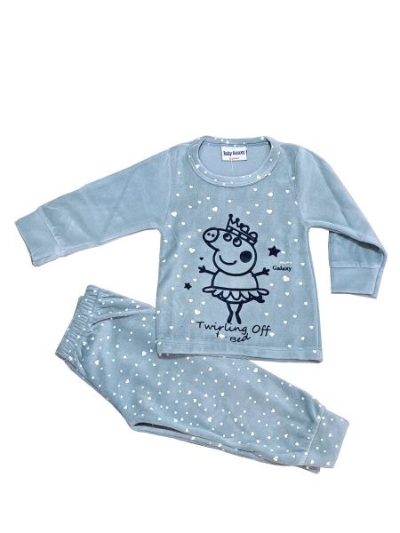 Εικόνα της Galaxy βαμβακερή βεραμάν βελούδινη βρεφική πιτζάμα.