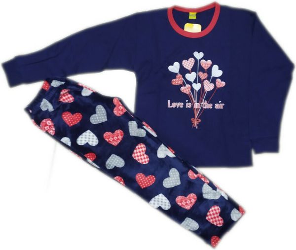 Εικόνα της Rachel Παιδική κοριτσίστικη πιτζάμα μπλε.