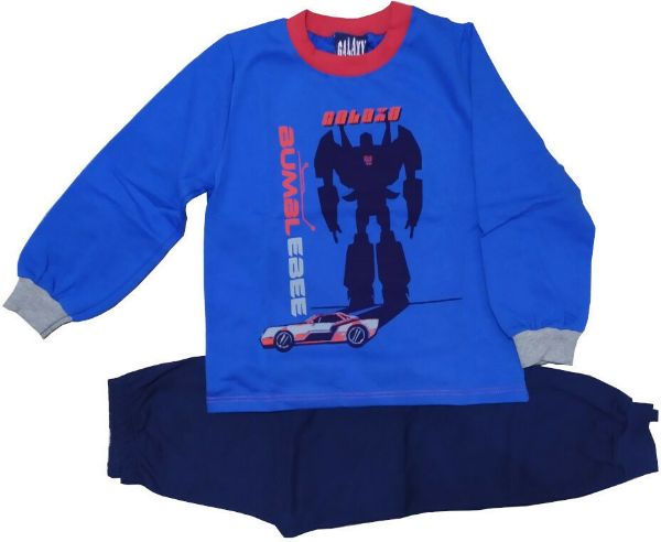 Εικόνα της Galaxy Παιδική αγορίστικη πιτζάμα ρουά (100%Βαμβάκι).