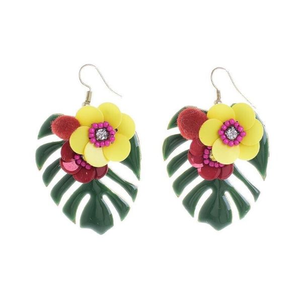 Εικόνα της Ble πράσινα γυναικεία σκουλαρίκια κρεμαστά.