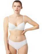 Εικόνα της Ysabel Mora Λευκό Σουτιέν Με Μπανέλες & Ελαφριά Επένδυση.