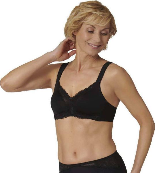Εικόνα της Triumph Modern lace+cotton Μαύρο Σουτιέν χωρίς Ενίσχυση & χωρίς Μπανέλες 10207539-0004