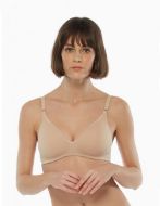 Εικόνα της Lovable L1604 Μπεζ Σουτιέν χωρίς Ενίσχυση & χωρίς Μπανέλες