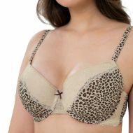 Εικόνα της Dorina Amur Demi λεοπάρ σουτιέν με μπανέλα και ελαφριά επένδυση.