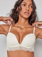 Εικόνα της Gisela σαμπανί σουτιέν με δαντέλα, μπανέλα και ελαφριά επένδυση.