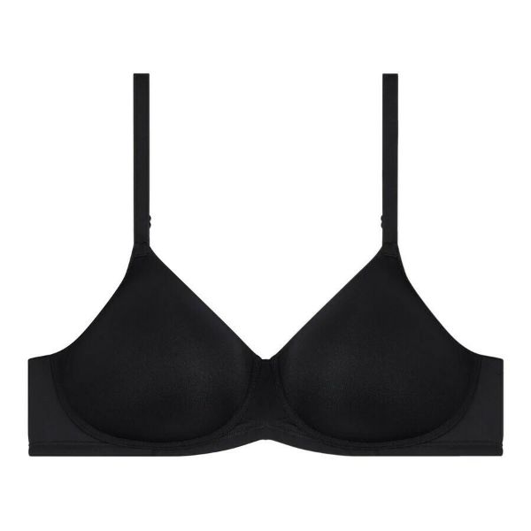 Εικόνα της Bestform μαύρο σουτιέν χωρίς μπανέλα, με ελαφριά επένδυση.