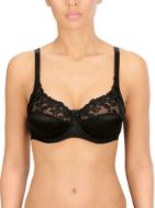 Εικόνα της Naturana 87543 Μαύρο Σουτιέν χωρίς Ενίσχυση με Μπανέλες