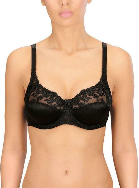 Εικόνα της Naturana 87543 Μαύρο Σουτιέν χωρίς Ενίσχυση με Μπανέλες