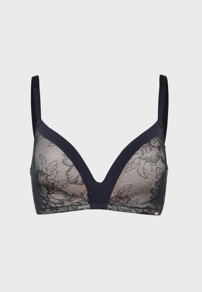 Εικόνα της Dorina Hart Soft Bra Μαύρο με δαντέλα. Χωρίς μπανέλα.