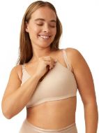 Εικόνα της Naturana μπεζ μαλακό σουτιέν θηλασμού, χωρίς επένδυση, χωρίς μπανέλα.