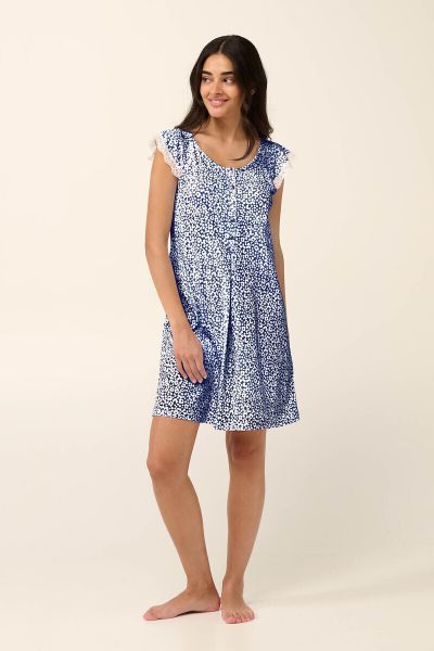 Εικόνα της Vamp Νυχτικό Εγκυμοσύνης & Θηλασμού Blue Peony 22220