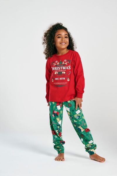 Εικόνα της Muydemi Βαμβακερές Κόκκινες/Πράσινες Xmas Εφηβικές Πιτζάμες.