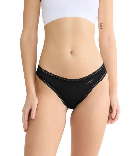 Εικόνα της Sloggi Γυναικεία String 3Pack Μαύρο 10219704-0004