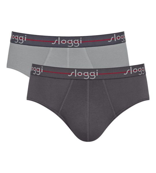 Εικόνα της Sloggi Ανδρικά Σλιπ Grey Combo 2Pack 10206949-0034