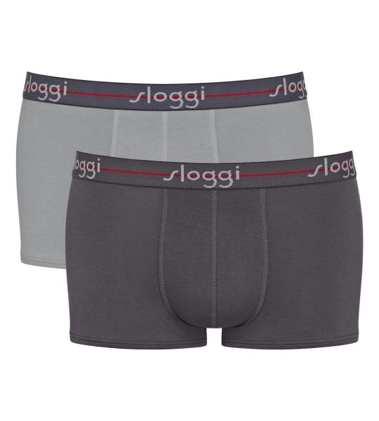 Εικόνα της Sloggi Ανδρικά Μποξεράκια Grey Combo 2Pack 10206968-0034