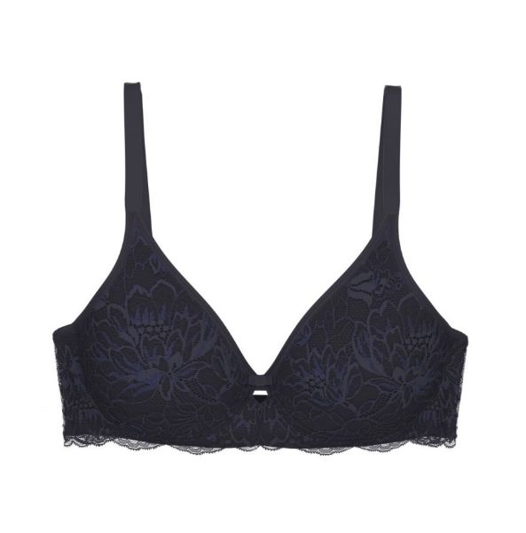 Εικόνα της Triumph Amoyurette Charm T W02 Μπλε/Μωβ Σουτιέν Με Μπανέλες & Δαντέλα.