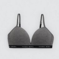 Εικόνα της Ysabel Mora Γκρι Σκούρο Σουτιέν χωρίς Μπανέλες 18973