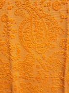 Εικόνα της Noidinotte Βαμβακερή Πορτοκαλί Πετσέτα Θαλάσσης Με Κρόσια 170X90.