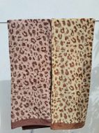 Εικόνα της Noidinotte Βαμβακερή Μπεζ Λεοπάρ Πετσέτα Θαλάσσης  170X90.