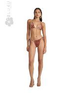 Εικόνα της Blu4u Bikini Slip με Κορδονάκια Καφέ Λεοπάρ 25365284-19