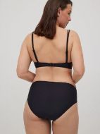 Εικόνα της Ysabel Mora Μαύρο Ψηλόμεσο Slip Μαγιό.