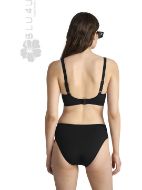 Εικόνα της Blu4u Μαύρο Φαρδύ Bikini Slip.