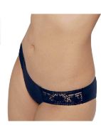 Εικόνα της Dorina Tazetta brazilian μπλε σκούρο με δαντέλα στα πλάγια.