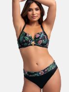 Εικόνα της Dorina Mandika Μαύρο Bikini Slip Ψηλόμεσο Με Φάσα.