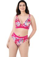 Εικόνα της Dorina Vanua Levu High Leg Brief Φούξια Φλοράλ.