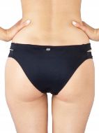 Εικόνα της Sls Ibiza Hipster. Μαύρο γυναικείο σλιπ μαγιό με κοψίματα.