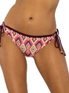 Εικόνα της Dorina Comoros εμπριμέ μαγιό σλιπ με κορδόνια στα πλαϊνά.