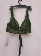 Εικόνα της Blu4u Χακί Bikini Top Χωρίς Μπανέλες Cup D.