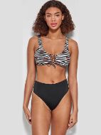 Εικόνα της Gisela 2/30132t Bikini Top Μαγιό Διπλής Όψεως Στυλ Μπουστάκι Κορδόνια Μαυρο