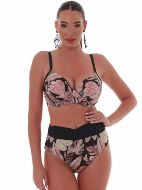 Εικόνα της Bluepoint Bikini Σουτιέν με Ενίσχυση Floral Black Cup E 25066074E-02