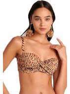 Εικόνα της Blu4u Strapless Bikini Top Χρυσό Cup D 25366212D-20