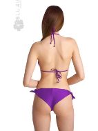 Εικόνα της Blu4u Λιλά Δετό Τρίγωνο Bikini Top.