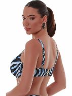 Εικόνα της Bluepoint Bikini Top Μαύρο-γαλάζιο 25066044F-25
